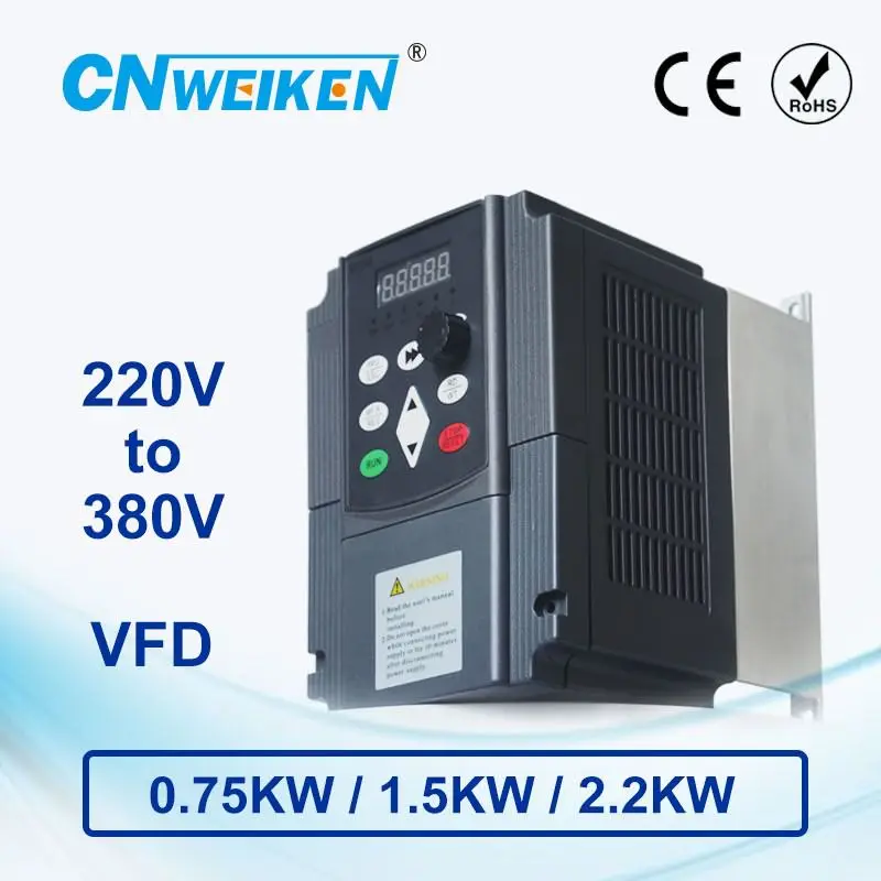 WK310 напряжение повышающий преобразователь постоянного тока однофазный 220V три фазы 380v повышающий преобразователь для мотора с частотно-регулируемым приводом