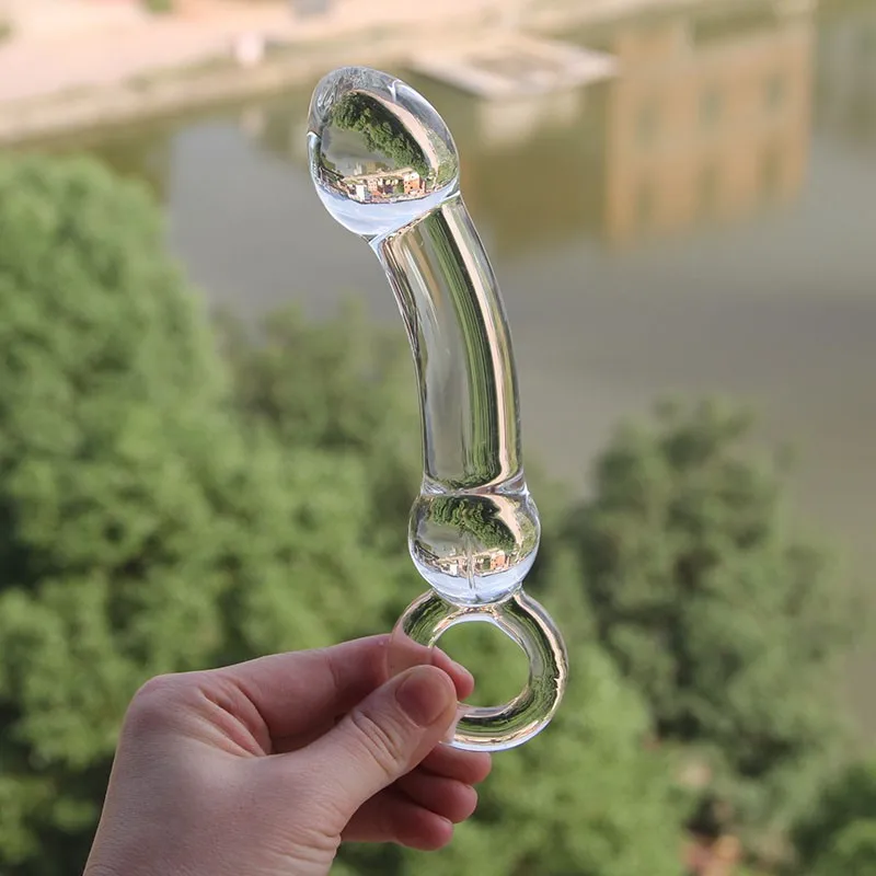 Взрослые секс-игрушки Pyrex Glass Анальная пробка Стимулятор клитора точки G женский и
