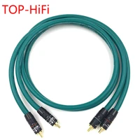 top hifi pair gold plated rca audio cable double rca signal line rca high end cable for cardas cross