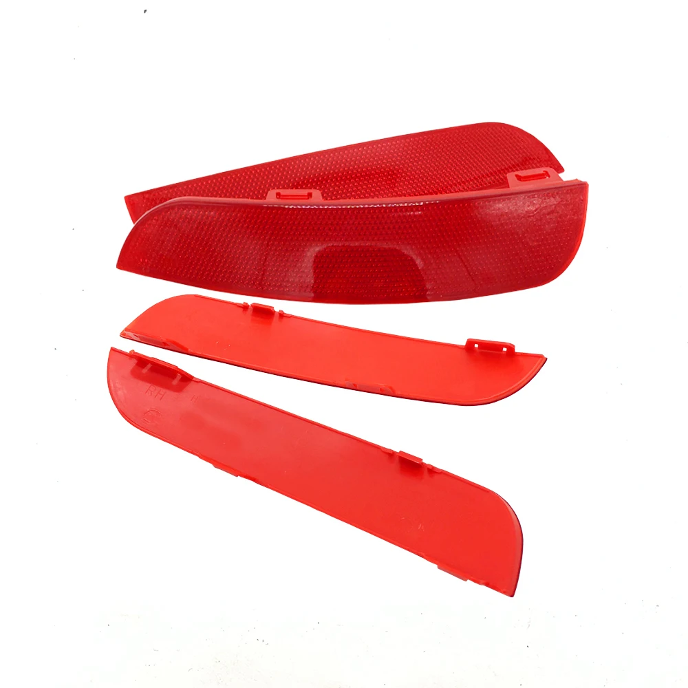 For car focus Stickers 2Red Rear Bumper Reflector Lamp Light Lens Left Right 