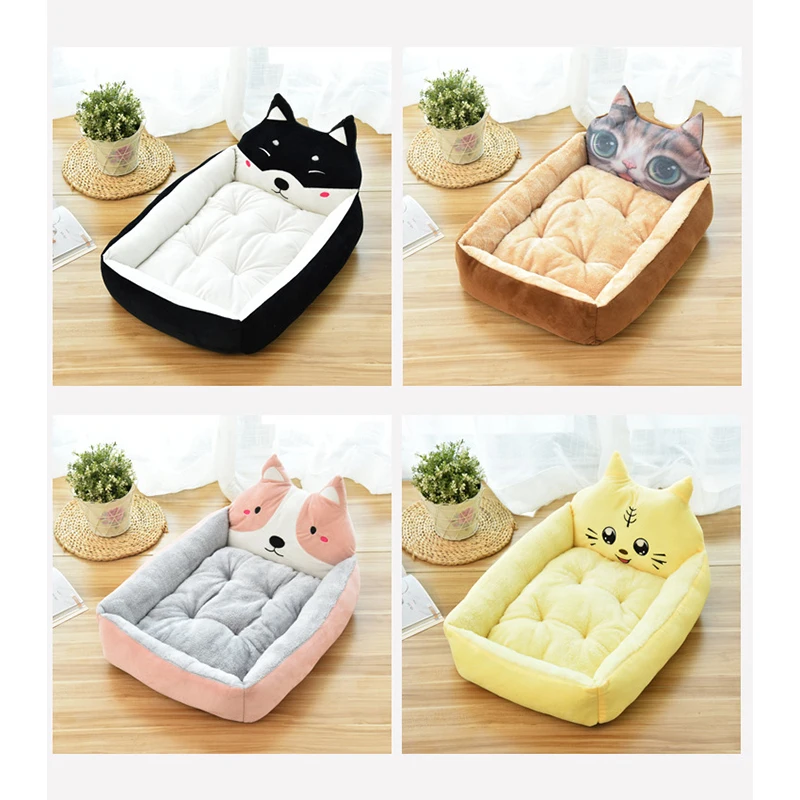 

Pet Bed for Dogs Washable for Cat Puppy Cotton Kennel Pet Bed Warm Pet Bed Linen for Small Medium Large Dog Soft Warm Dogs Tent