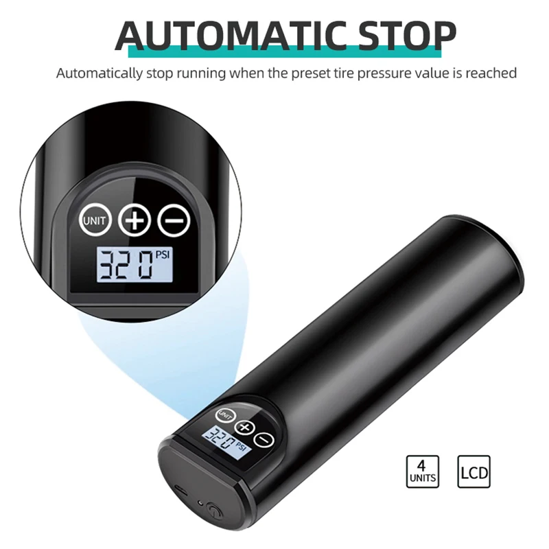 Marshell 150PSI электрический воздушный насос Перезаряжаемые для шин 12V компрессор 2000