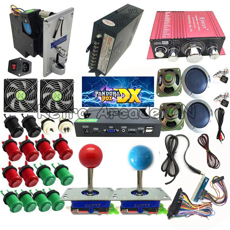 

30%off Arcade Cabinet Accessories Diy Kit Pandora Box DX 3000 in 1 High Score Record Function Support 1-4 Player VGA HDMI Output