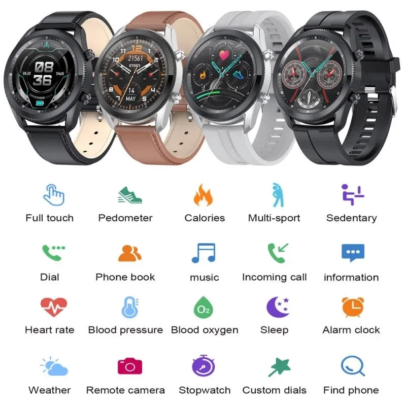 

L61 Smart Watch Man Custom Wallpaper Waterproof Sport Smartwatch Women Fitness/Heart Rate Tracker For IOS Android