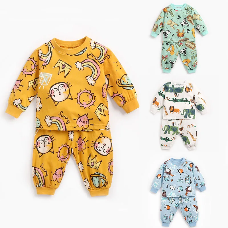 Детский костюм новинка весна осень 100% хлопок мультяшный для мальчиков детский