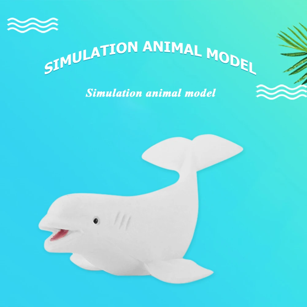 

6 Pieces Simulated Animal Models Baby Toys Wild Animals Polar Bears White Wolves Seals White Whales Decorations Handmade Animal
