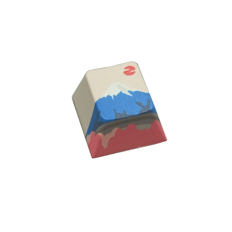

1 шт. DIY PBT красящая подставка скульптура Mount Fuji Key cap R4 высота вишневого профиля Стандартная Крышка для механической клавиатуры
