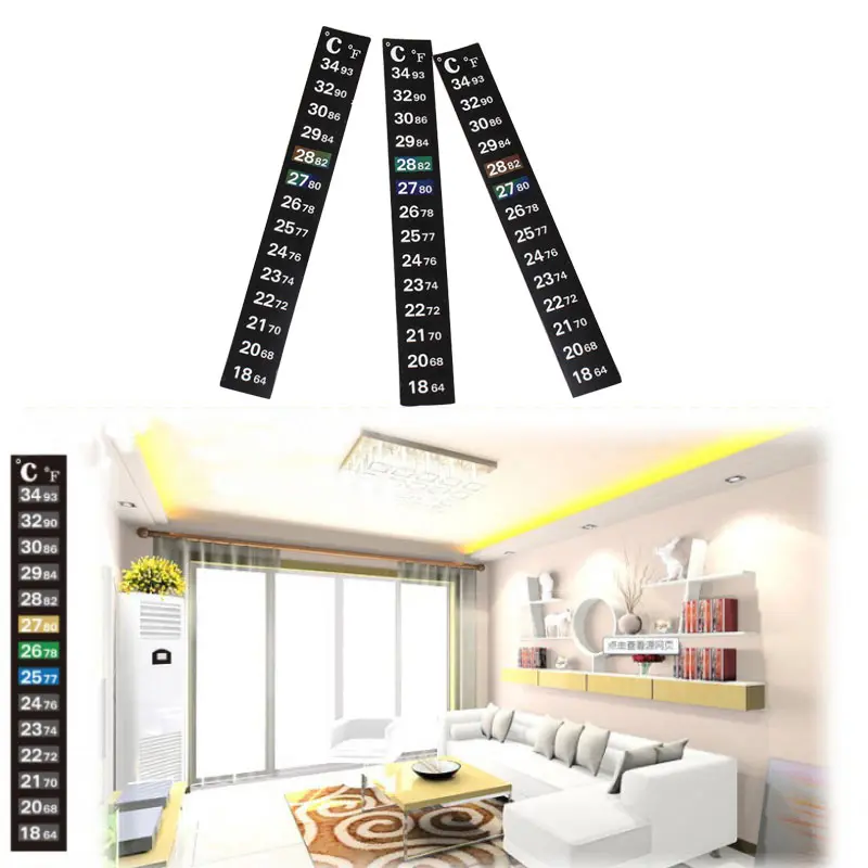 Цифровой термометр для аквариума температурная наклейка двойная шкала