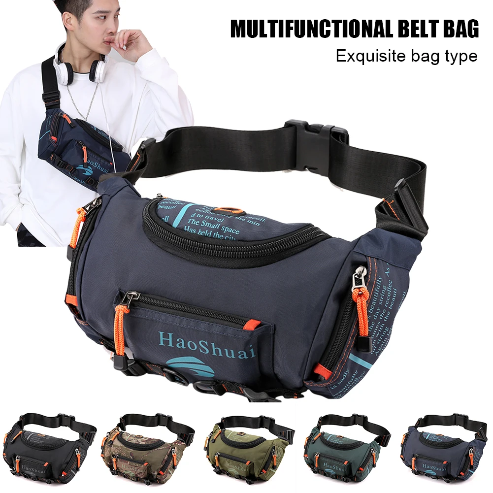 

Tactical Shoulder Bag Men Outdoor Chest Bag Large Capacity Nylon Chest Bag Crossbody Fanny Pack Hiking Travel Waist Chest Bag