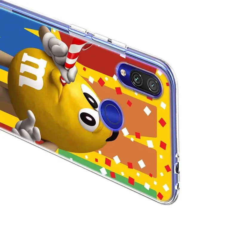 

Cute M&M's Chocolate For Xiaomi Redmi 10X 9I 9C 9A 9 GO K30 Ultra K20 8A 8 7A 7 S2 6 Pro 5G Bright Soft Phone Case