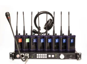 8person kit Беспроводная система внутренней связи S35+ P32 для 4 пользовательские комплекты с беспроводной tally светильник - Цвет: 8person kit