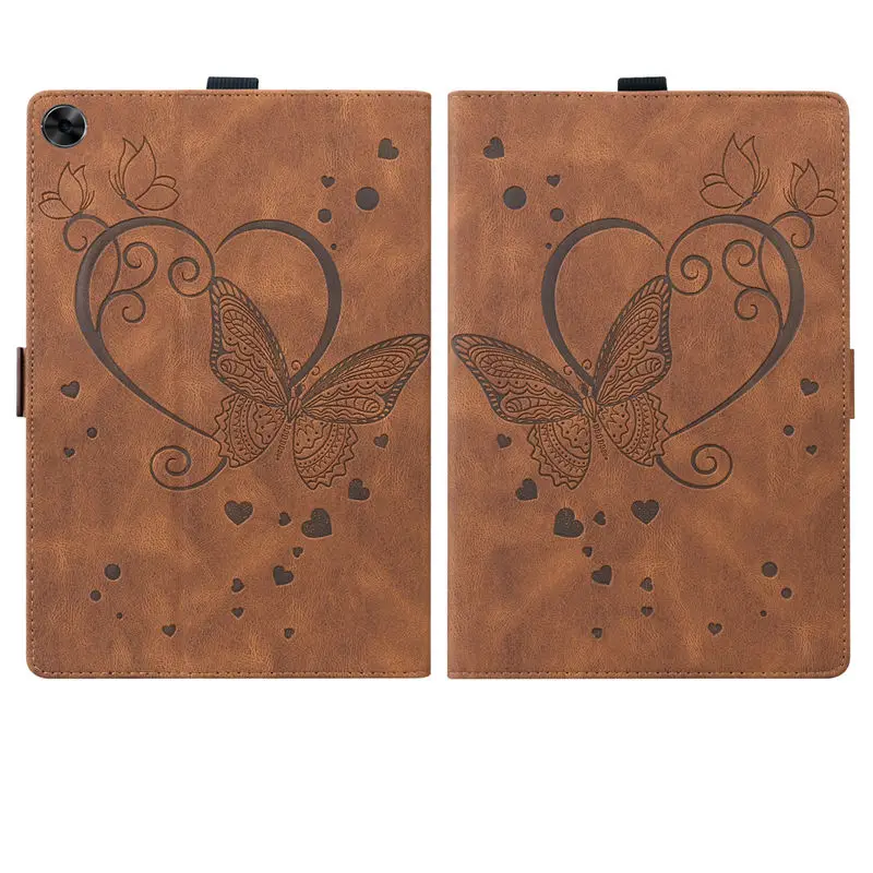 case for oppo realme pad 10 4 2021 rmp2102 rmp2103 case cover funda tablet 3d butterfly embossed wallet magnetic stand coque free global shipping