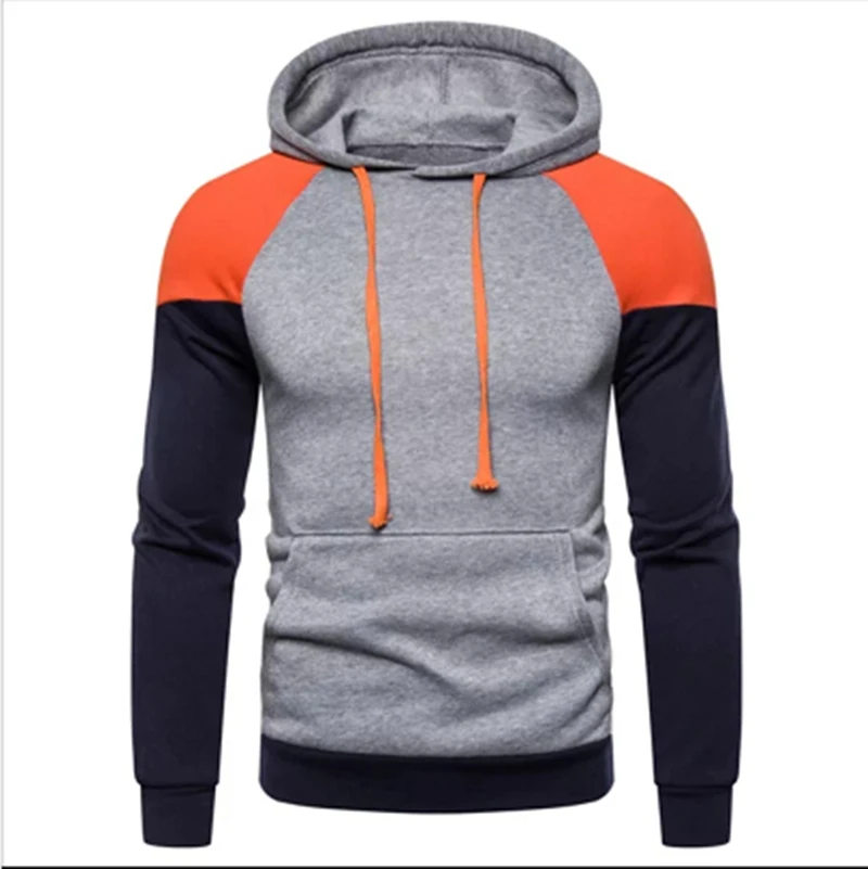 

Brand Hoodie Men's Sweatshirt Print Patchwork High Quality 2021 Fall Winter Sweatshirt Men's Hip Hop Hooded Streetwear Hoodie Me