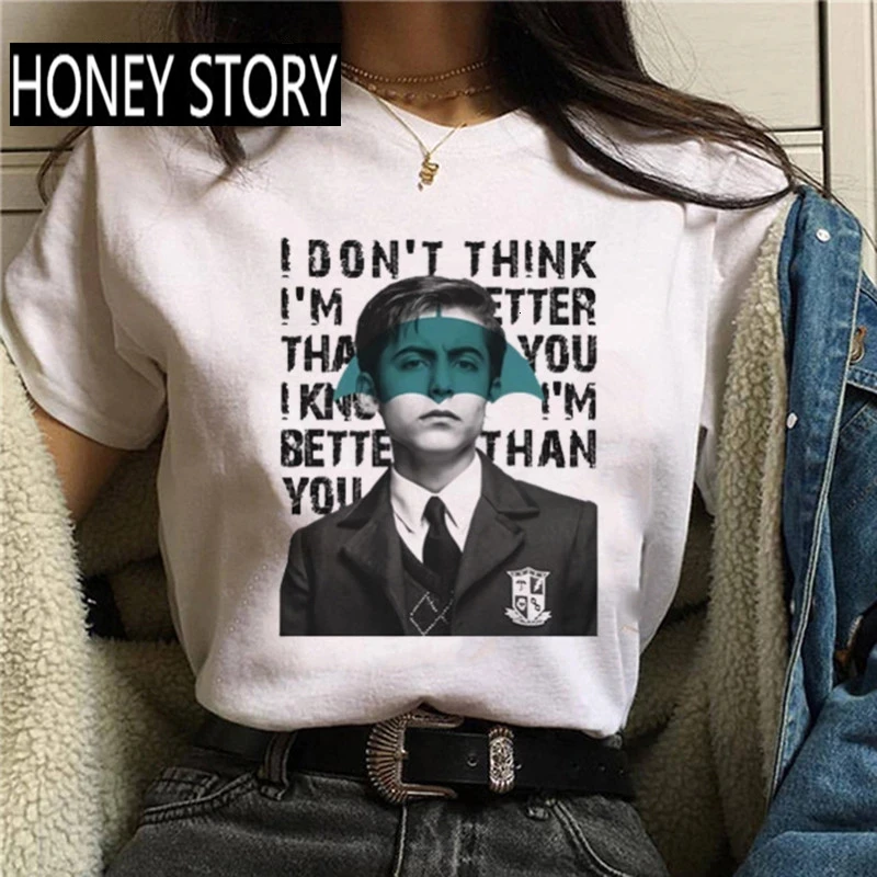 Только после того как Зонт Академии ча Диего Ваня футболки для женщин Harajuku с