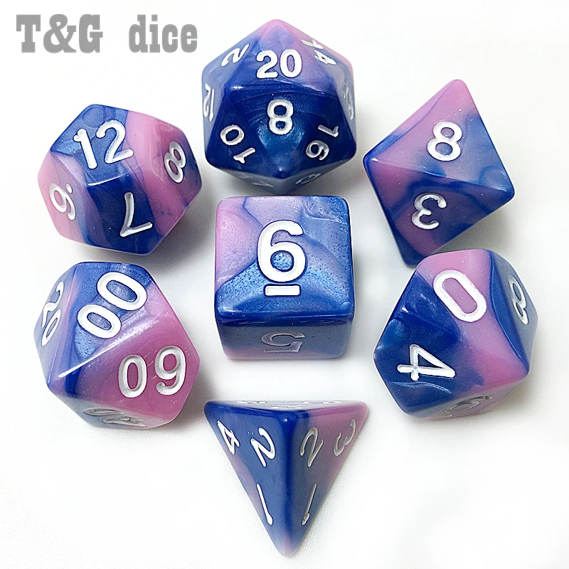 7 шт./компл. ролевая игра dnd настольная Dnd Два цвета специальная игральная кость