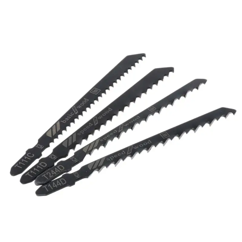 

10pcs Assorted HSS HCS T144D T244D T101B T101D T101BR T111C T127D T119BO T118A T101AO Reciprocating Jigsaw Blades Set For Metal