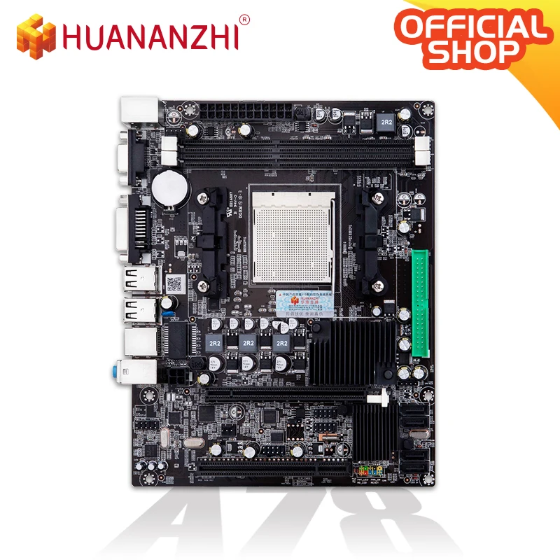 

Материнская плата HUANANZHI A78 M-ATX для AMD 938 DDR3 1333/1600 МГц 16 Гб SATA2.0 USB2.0 VGA DVI