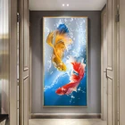 Алмазная живопись, полная алмазная живопись, рыба, алмазная вышивка, koi ручная работа, сделай сам, точечные наклейки, алмазная вышивка бисером, вышивка крестиком