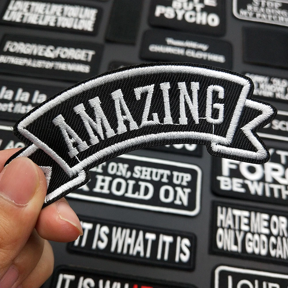 DIY Черные нашивки на одежду термонаклейки значки наклейки патчи нашивка | Дом и