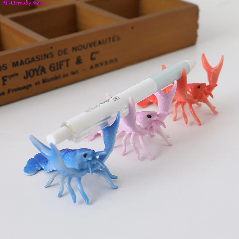 

1pc New Creative Cute Lobster Model Pen Holder Weightlifting Lobster Bracket