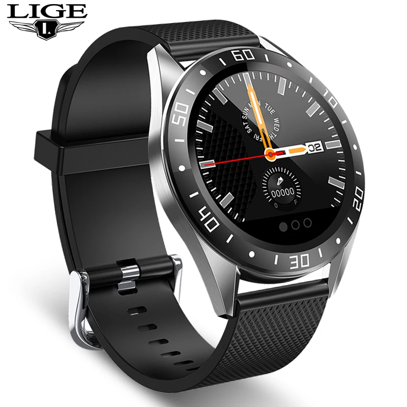 Новые умные часы для мужчин IP68 водонепроницаемые 1 3 дюймовые полностью круглые