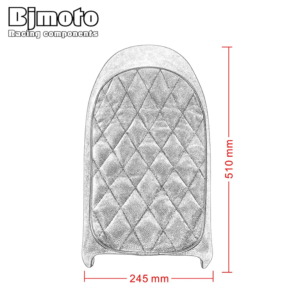 Винтажное седло для мотоцикла Cafe Racer Suzuki GN Yamaha SR SR125 SR250 SR400 SR500 XJ550 XJ650 XS650 KZ400 KZ550 K750 |