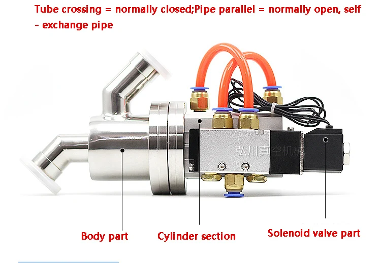 KF Pneumatic Vacuum Baffle Valve GDQ-16 GDQ-25 GDQ-40 GDQ-50 High Quality High Vacuum Angle Valve