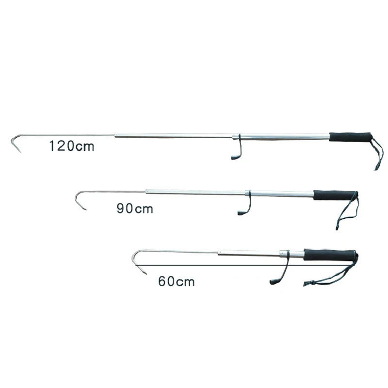 Уличный гибкий рыболовный крючок Wokotip из нержавеющей стали рукоятка 60 см/90 см/120