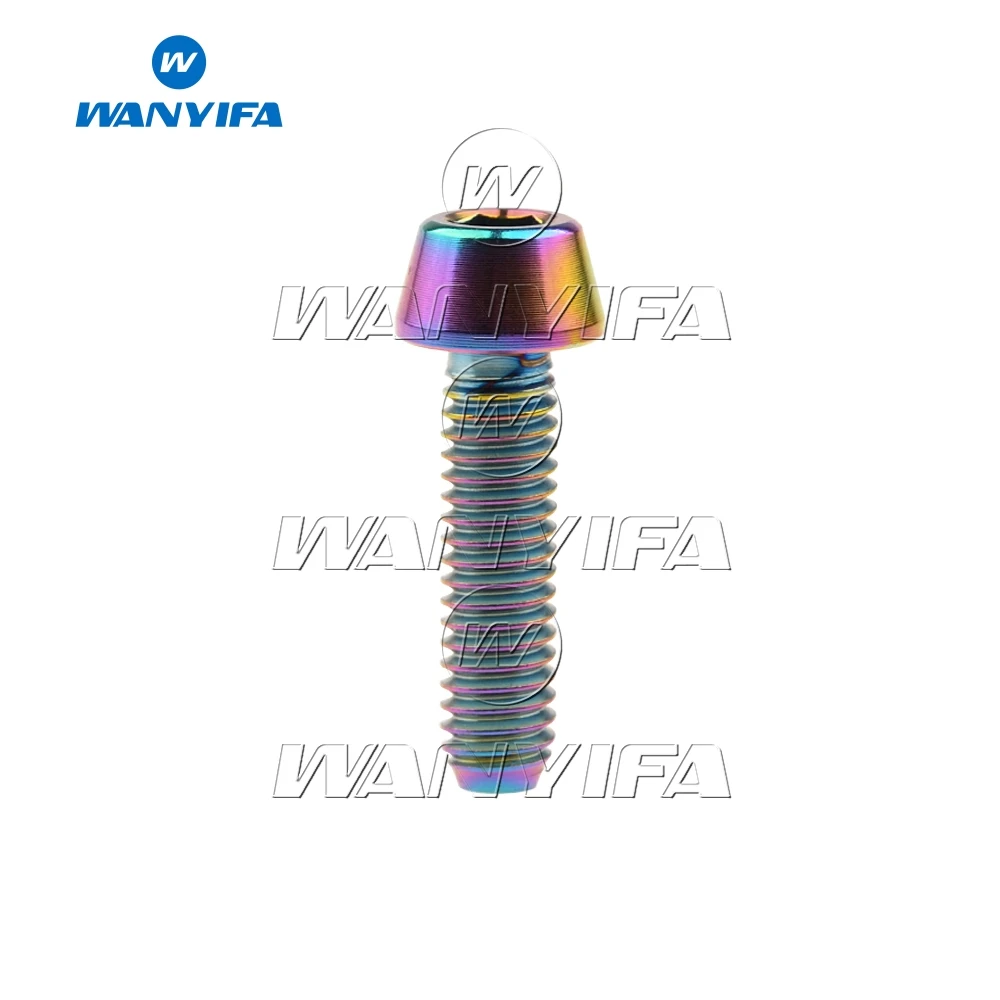 Титановый &quotWanyifa&quot Ti болты M4X8 12 15 20 мм шестигранный ключ конусности головки
