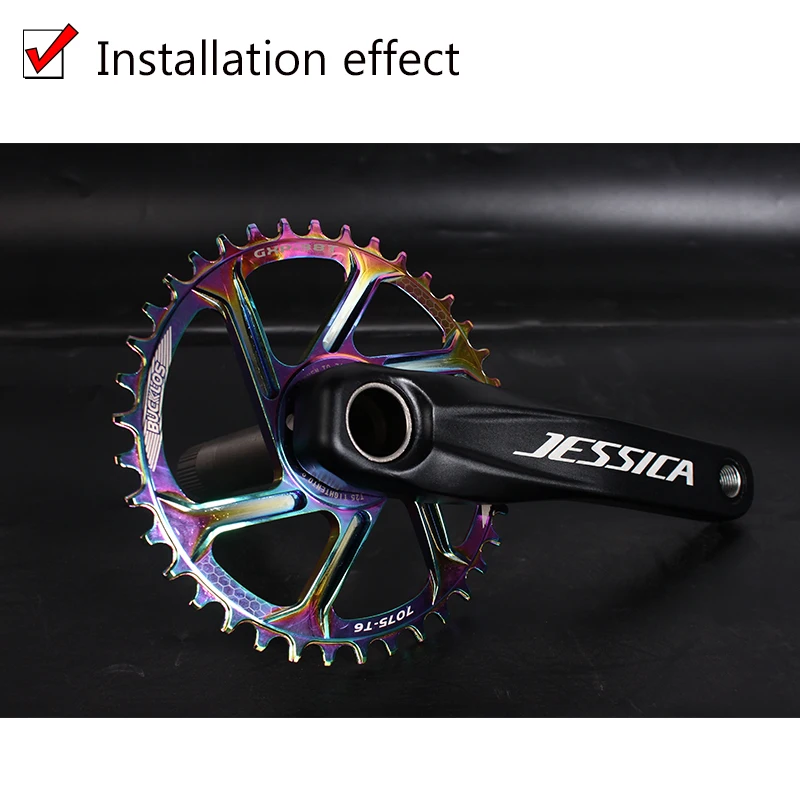 Велосипедная велосипедная цепь MTB GXP 3 мм узкая широкая 32-38T Звездочка из алюминия