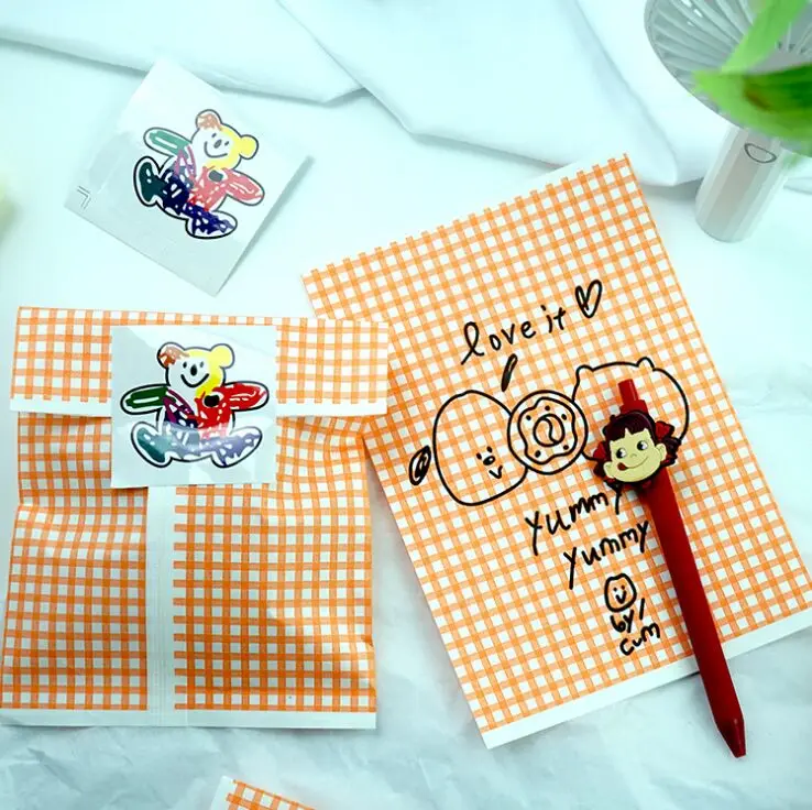 Бумажный пакет для масла простая упаковка пекарни с героями мультфильмов 20x14 см 50