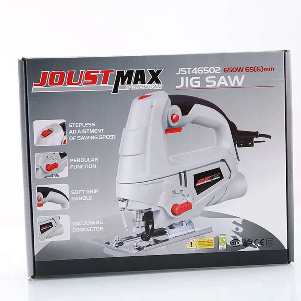 

500W High Power Motor Electric Jig Saw Portable Multifunctional Woodworking Saw 3 Files 3000r/min For Cutting Various Tools