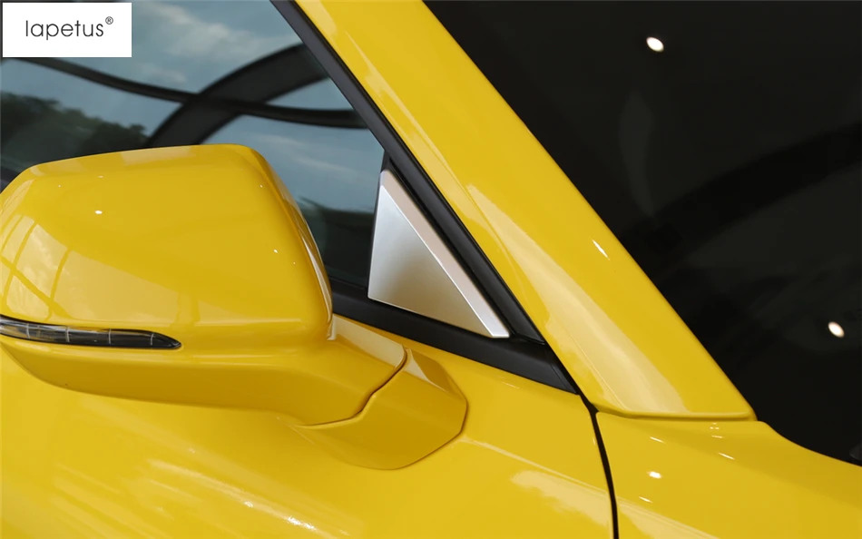 Lapetus аксессуары для Chevrolet Camaro столб A окно передняя дверь треугольная оправа формовочная крышка комплект отделка 2 шт
