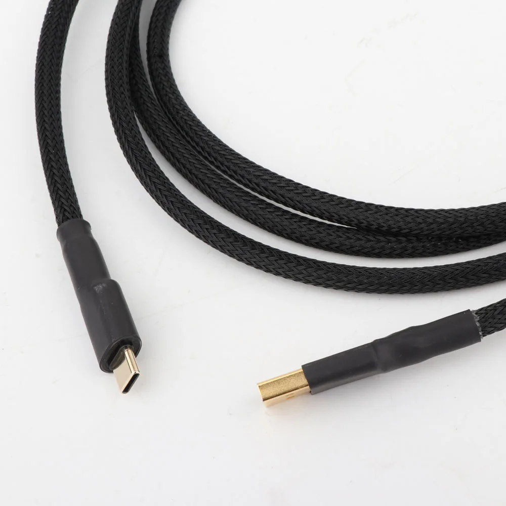 Canare L-4E6S 99.998% OFC медный OTG usb кабель hifi USB с двойным магнитным кольцом позолоченный