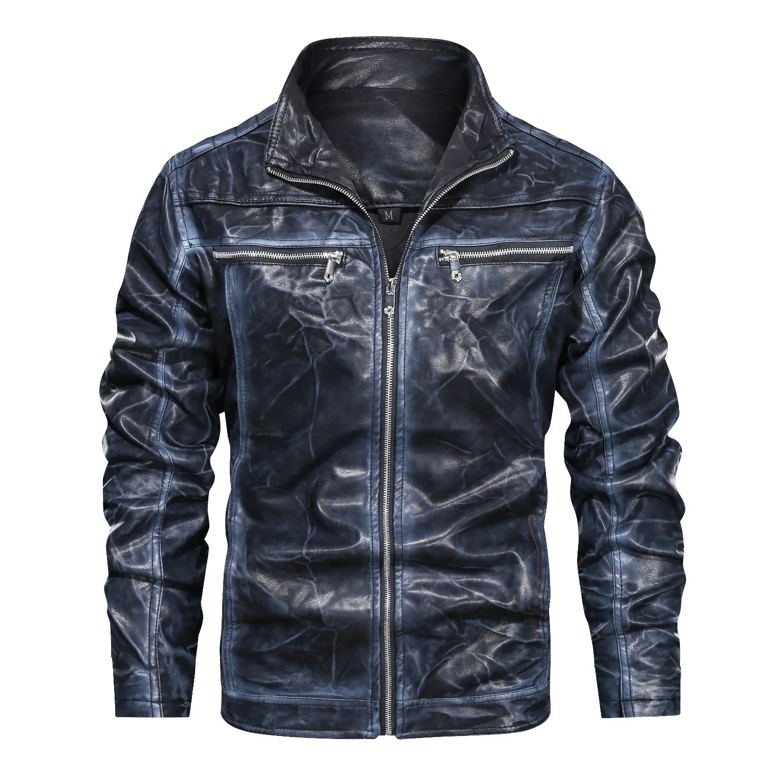 

Brand Tactical PU Leather Jacket Men Euro Size S-XXXL New Stand Collar Retro Motorcycle Leather Jacket Male Jaqueta De Couro
