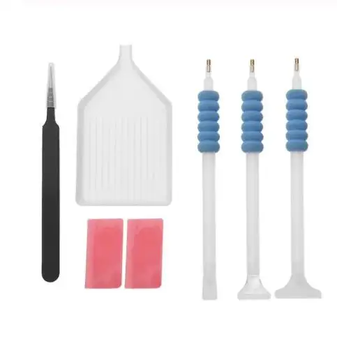 

5D DIY Diamond Painting Tools Storage Box Sticky Pen DIY Embroidery Cross Stitch Tool Kit Diamond Painting Drill Pen Tools set
