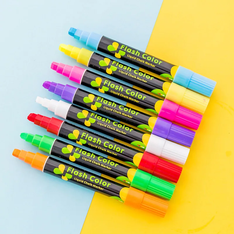 EZONE Candy Color Highlighter Fluorescent Pen Marker Pens Stationery For LED Writing Board Painting Graffiti Office Supply | Канцтовары