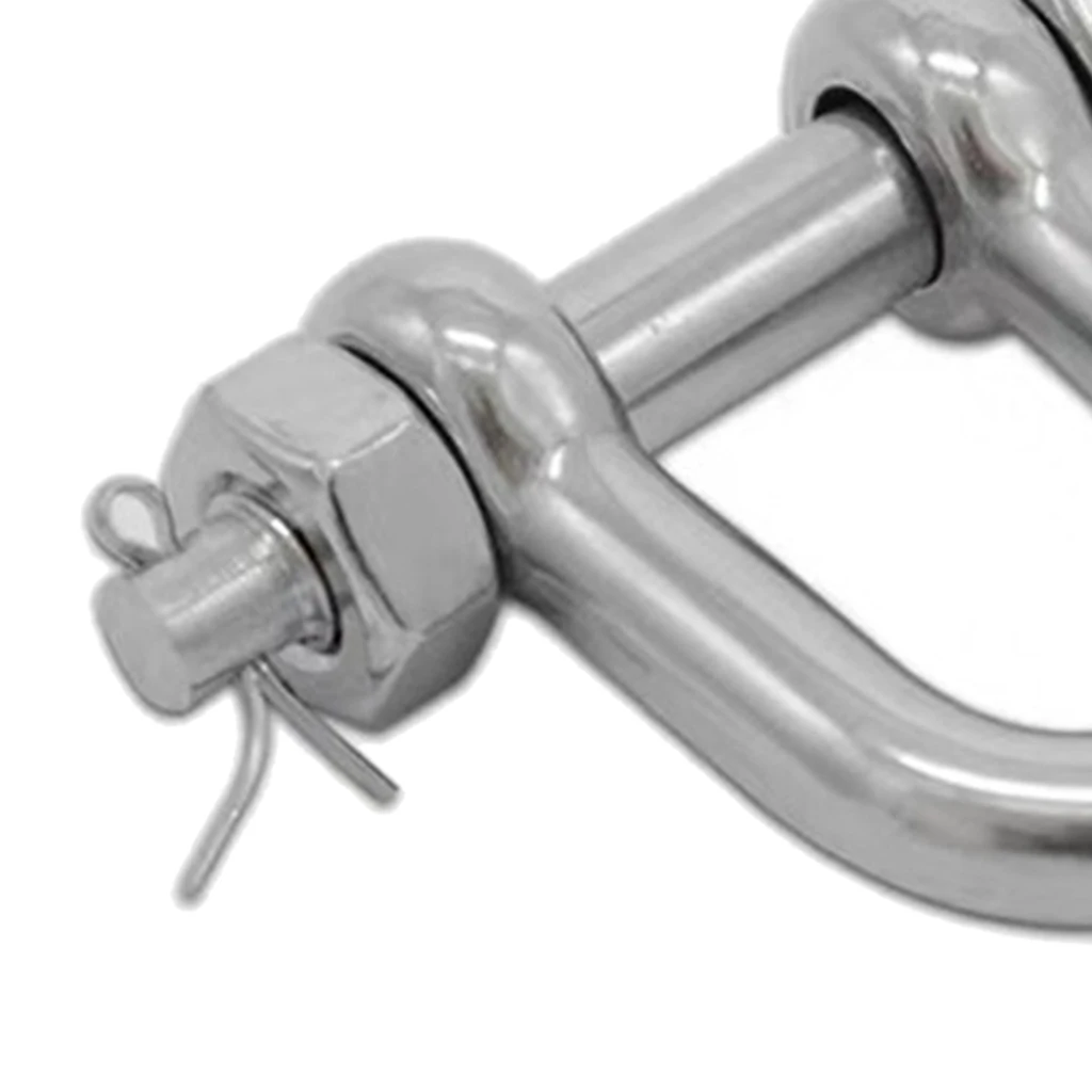 

1PCS 1" PIN 316 STAINLESS STEEL D RING RECOVERY SHACKLE CLEVIS TOWING