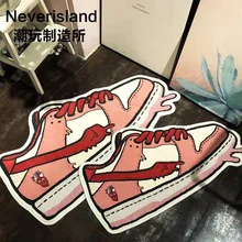 Anti-slip Sneaker Shaped Doormat for Welcome Entrance Door Modern Rugs Living Balcony Bathroom Printed Carpet Hallway Bath Mat