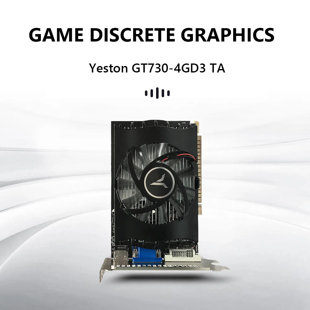 Yeston GT730 4GD3 TA графическая карта GT 730 4 Гб DDR3 PCI Express 3 0x16 HDMI совместимая VGA DVI видеокарта