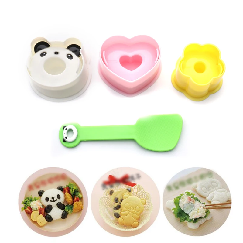 

New Sushi Mold DIY Sandwich Bread Cookie Sushi Maker Set Baking Utensils Japanese Style Cheese Cutter Mold Bento Accessoires
