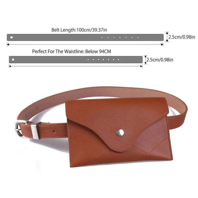 Женская поясная сумка из искусственной кожи со съемным ремнем для девушек