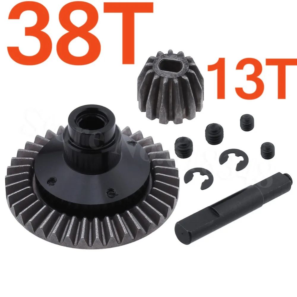 2pcs Metal Diff Main &amp Bevel Gear Set 38T 13T for 1/10 Axial SCX10 RC Rock Crawler Truck Hop Up Parts AX30392 | Игрушки и хобби