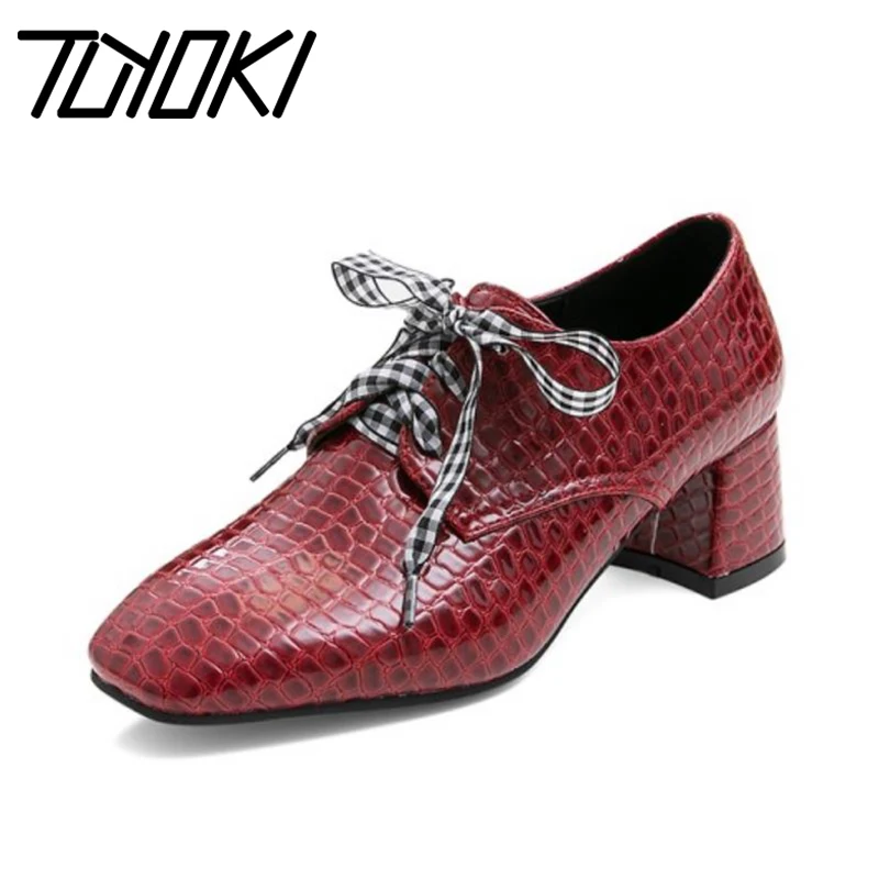 Tuyoki Размеры Большие размеры 30-50 Женские туфли-лодочки в винтажном стиле Стиль на