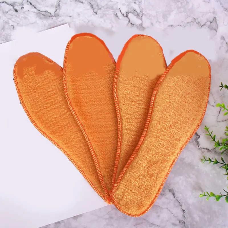 2019 утолщенные Нескользящие плюшевые стельки для обуви унисекс зимние меховые