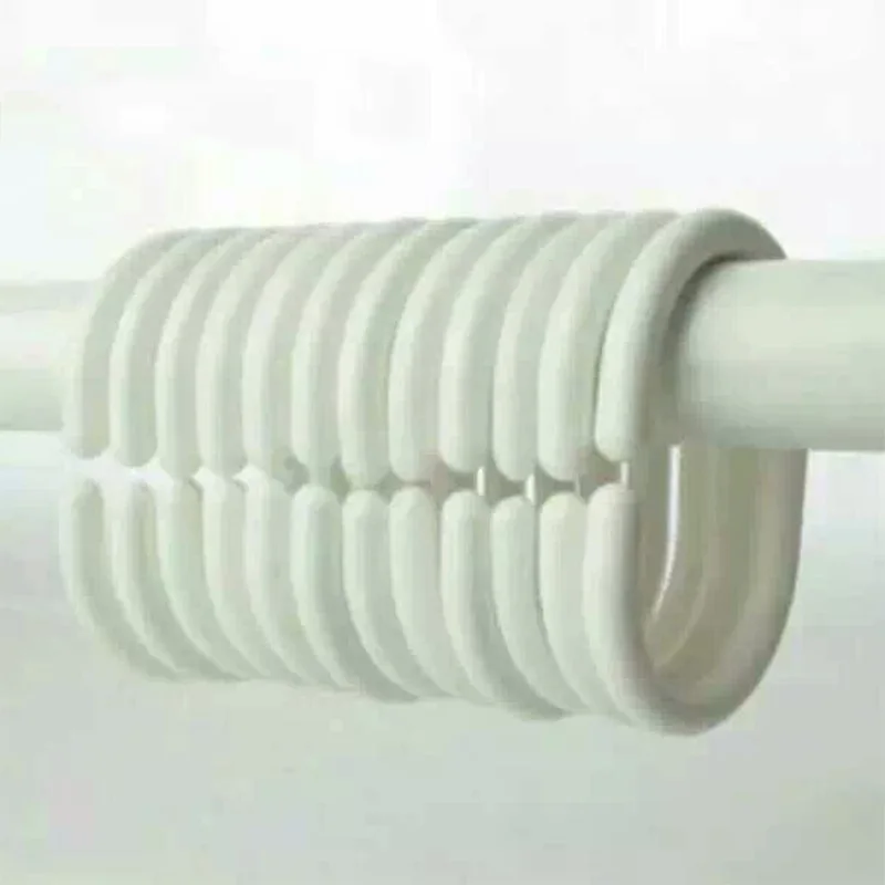 

Ruffle Shower Curtain Home Decor Soft Polyester, Decorative Bathroom Accessories Great for Showers and Bathtubs White,71 inch X