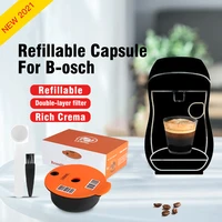 new arrival refillable coffee capsules compatible with bosch 3 machine tassimo 2 reusable coffee pod crema maker eco friendly