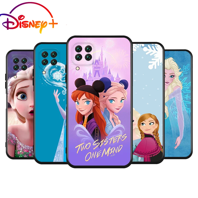 

Frozen Elsa Anna Silicone Cover For Huawei Nova 8 7i 7 SE 6 SE 5T 5i 5 Z 4 E 3 3i 3E 2 i Pro Lite Black Soft Phone Case