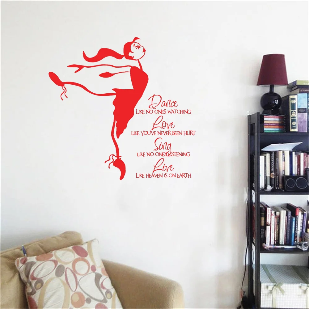 

Dance Like No One's Watching Wall Decal Quote Wall Sticker Home Decoration For Living room Kids Bedroom Vinyl DW21116