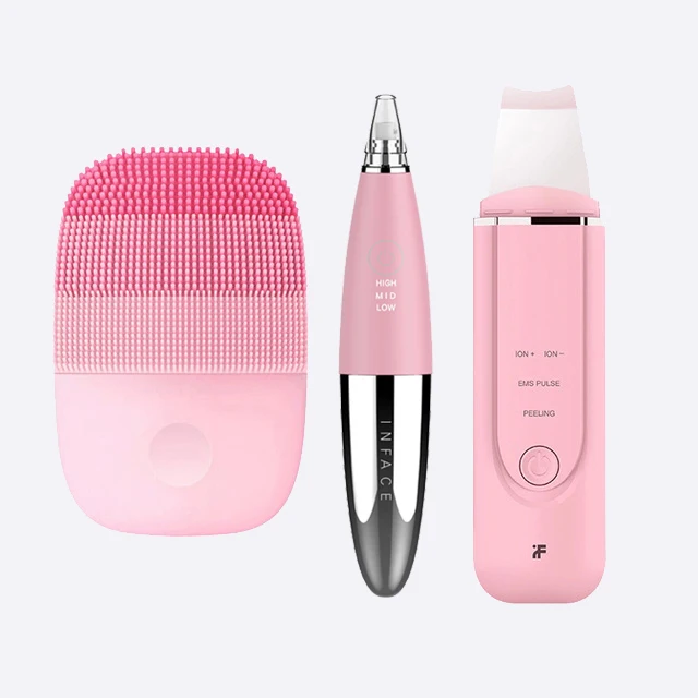 

Inface Facial Cleansing Brush Ultrasonic Ion Cleansing Skin Scrubber